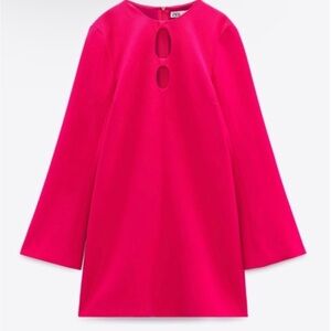 Zara Fuchsia Long Sleeve Dress